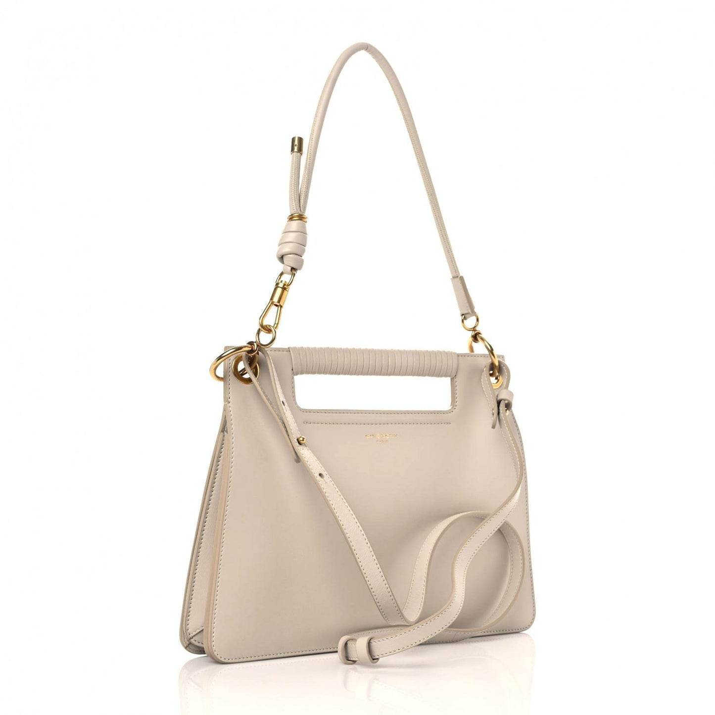 Calfskin Medium Whip Top Handle Crossbody Natural