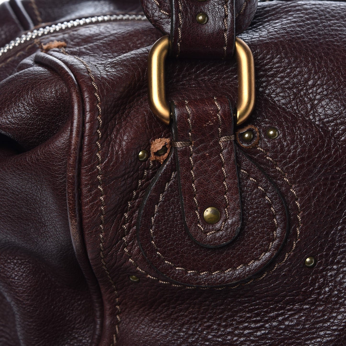 Calfskin Paddington Front Pocket Tote Chocolate