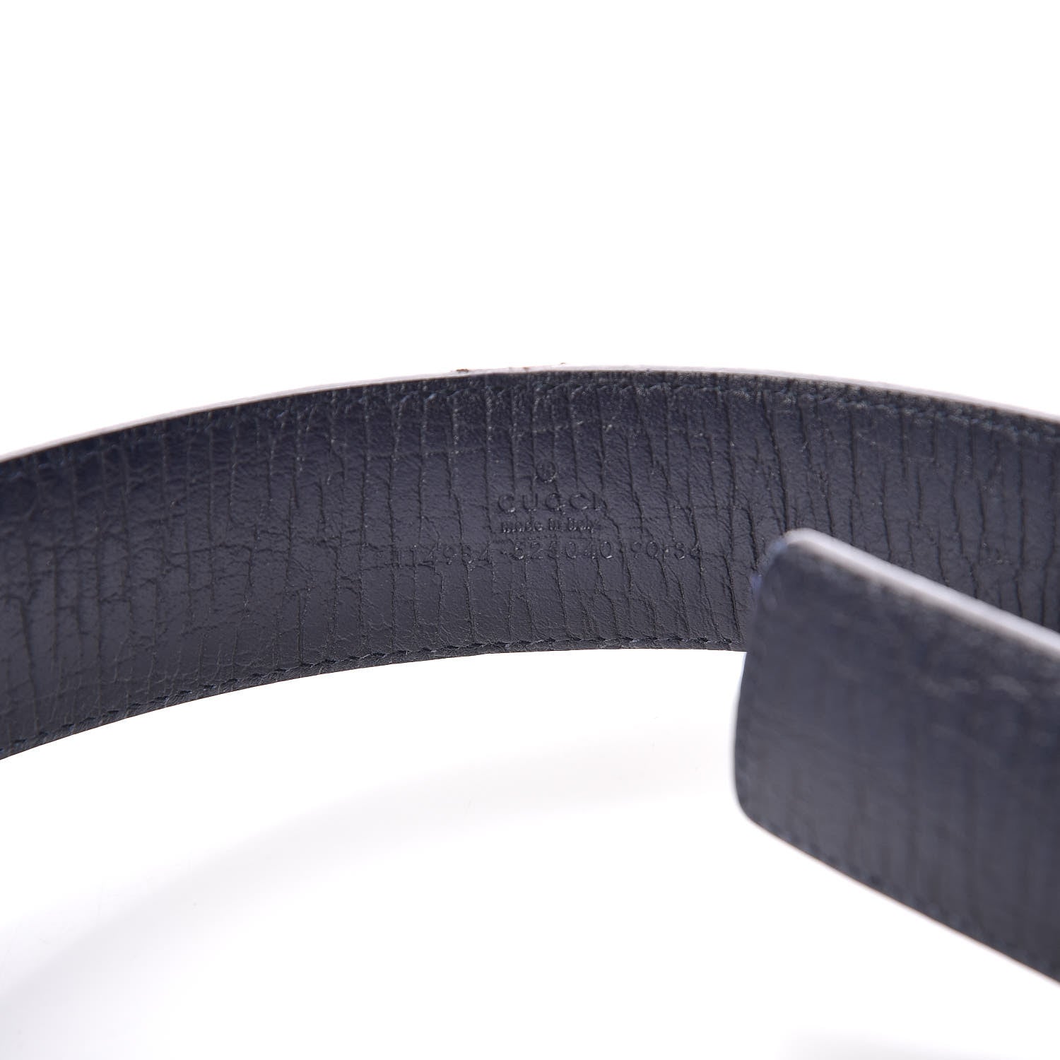 Gucci GG Plus Monogram Interlocking G Belt 90 36 Navy 4 of 7