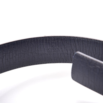 Gucci GG Plus Monogram Interlocking G Belt 90 36 Navy 4 of 7