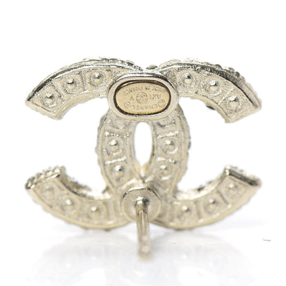 Chanel Crystal Pearl CC Earrings Gold 4 of 5