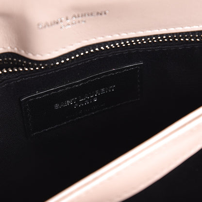 Saint Laurent Calfskin Y Quilted Monogram Toy Loulou Crossbody Bag Marble Pink 6 of 8