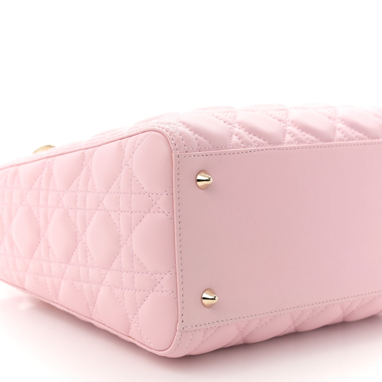 Lambskin Cannage Medium Lady Dior Light Pink