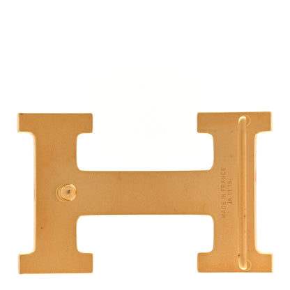 Hermes Brushed 32mm H Belt Buckle Gold 3 of 5