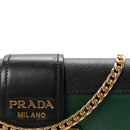Prada City Calfskin Cahier Clutch With Chain Biliardo Black 7 of 9