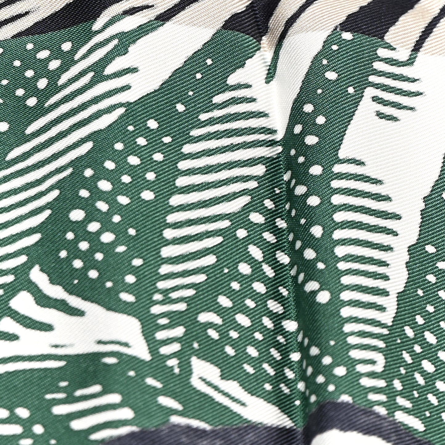 Silk Cavalier En Formes Scarf 90 Creme Vert Jaune Vif