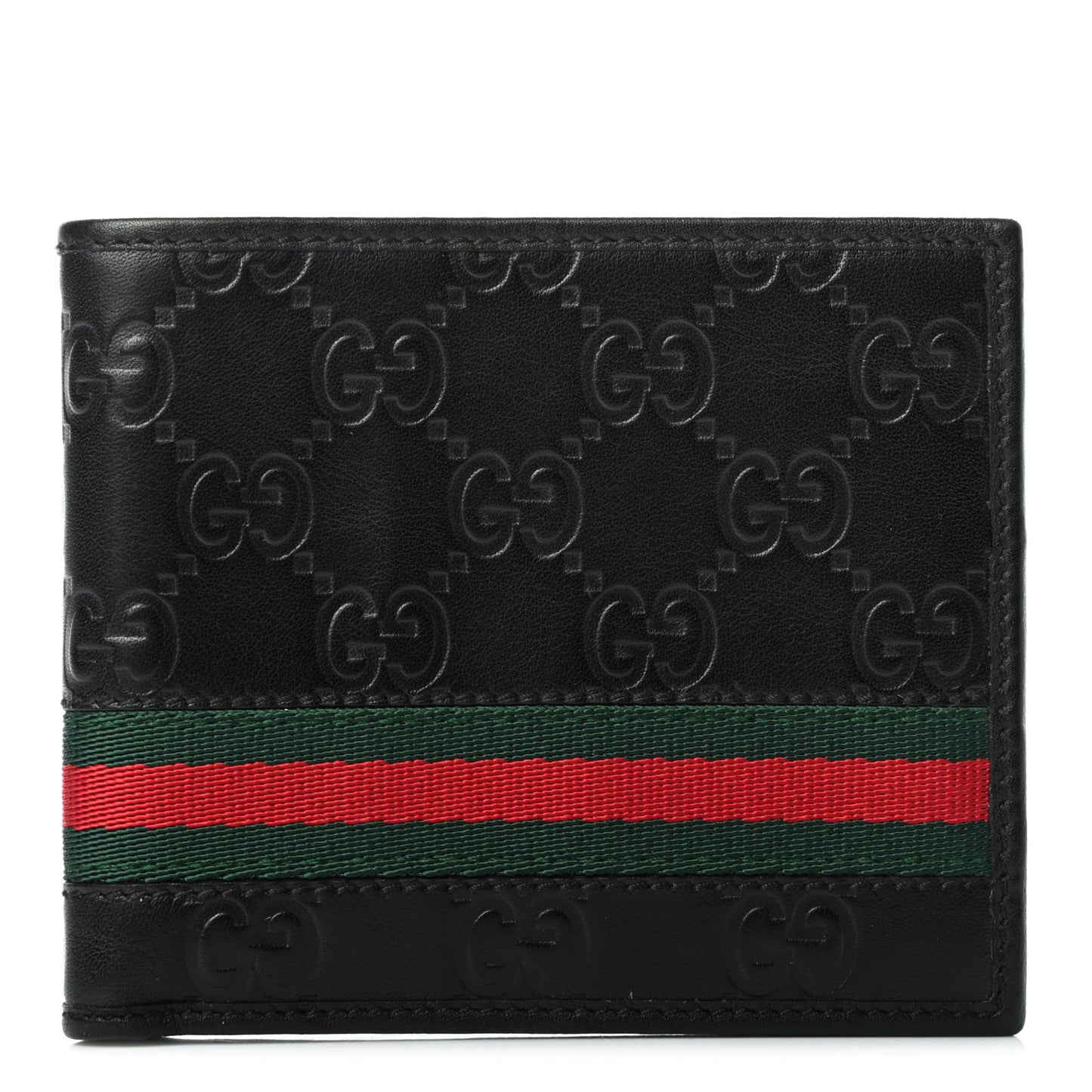 Guccissima Web Bi-Fold Wallet Black