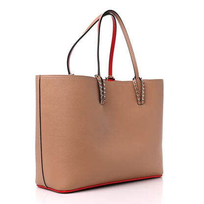 Christian Louboutin Calfskin Spikes East West Cabata Tote Nude 4 of 12