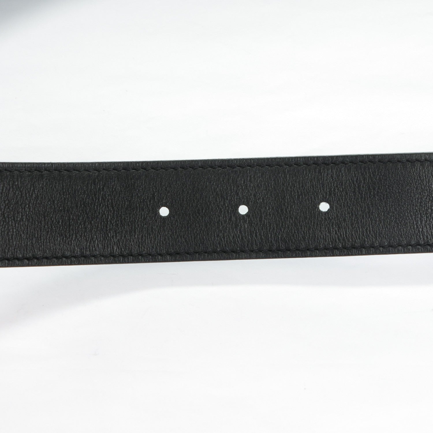 Hermes Swift Epsom 32mm H Belt 100 Black Blue Jean 4 of 9
