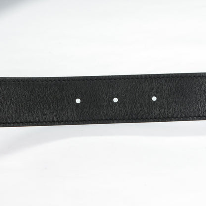 Hermes Swift Epsom 32mm H Belt 100 Black Blue Jean 4 of 9
