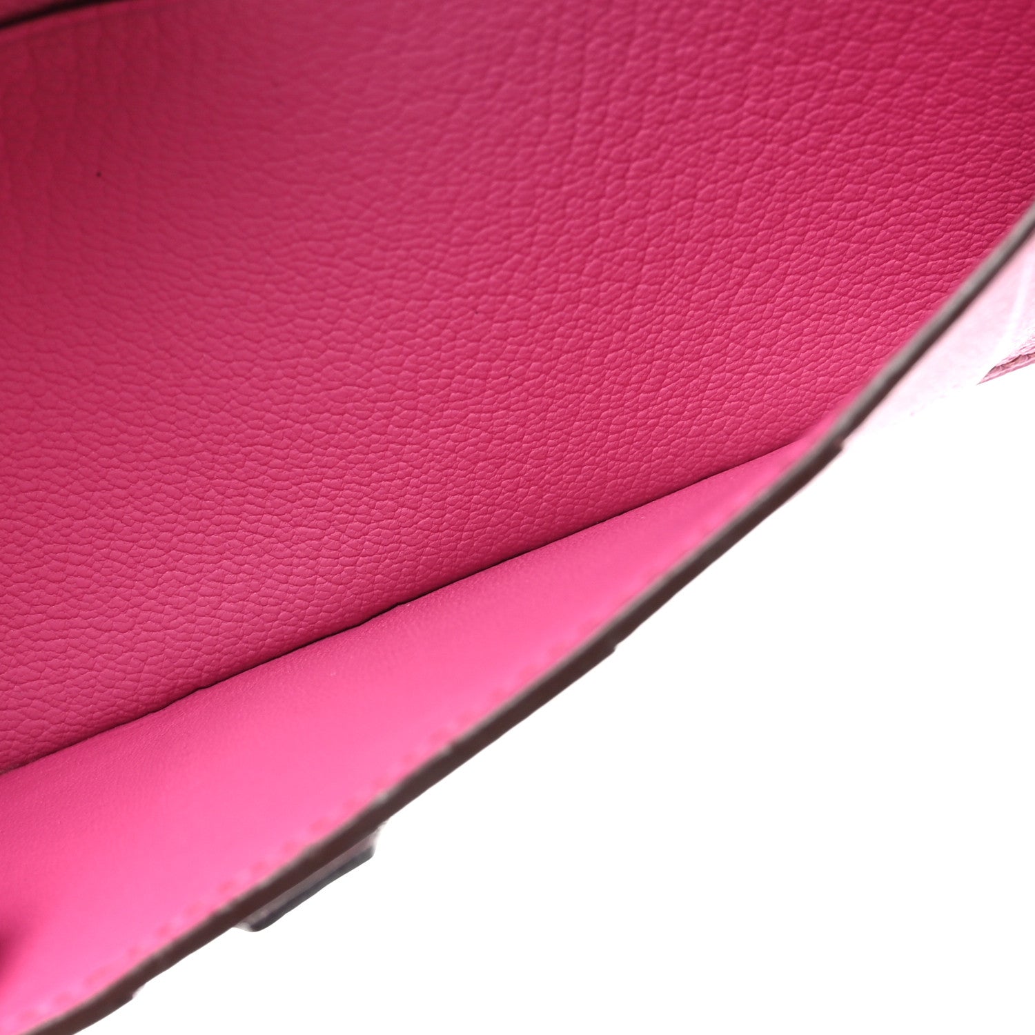 Hermes Ostrich Bearn Wallet Fuchsia 7 of 12