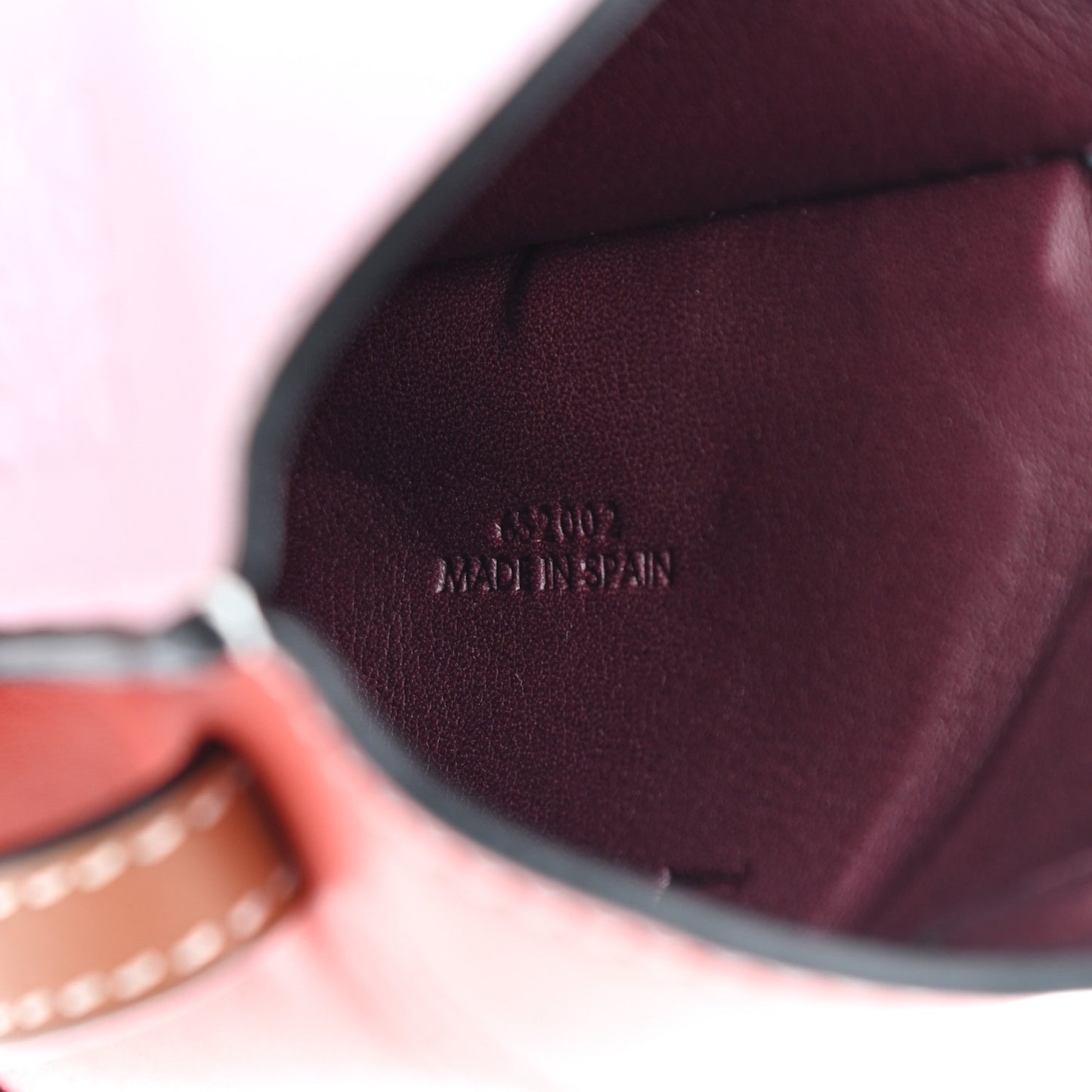 Smooth Calfskin Mini Gate Pocket Pink Orange