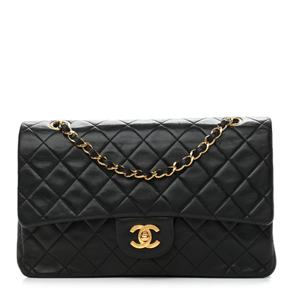 Chanel Lambskin Quilted Medium Double Flap Black 1 of 16