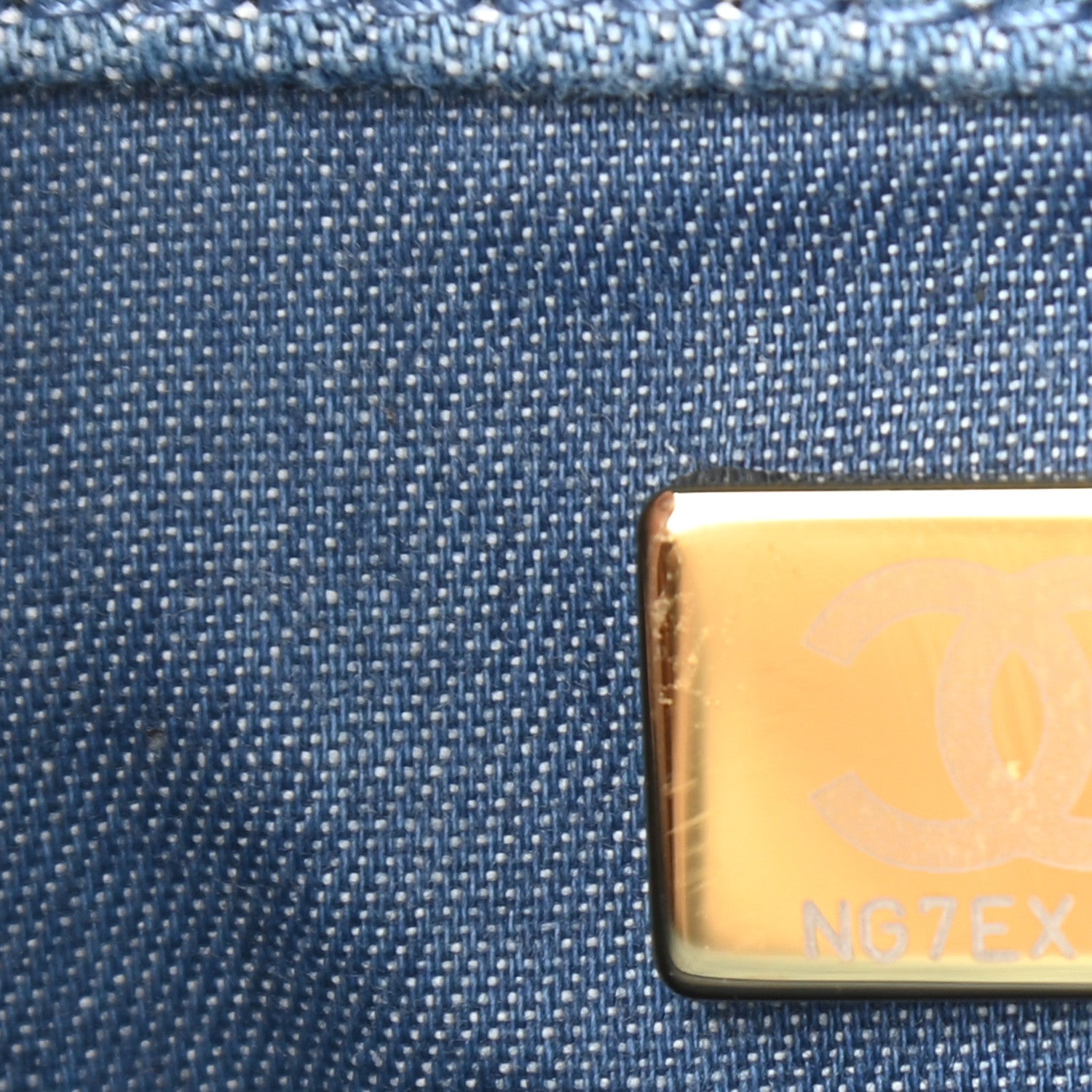 Chanel Denim Quilted Mini Pearl Crush Flap Blue 7 of 9