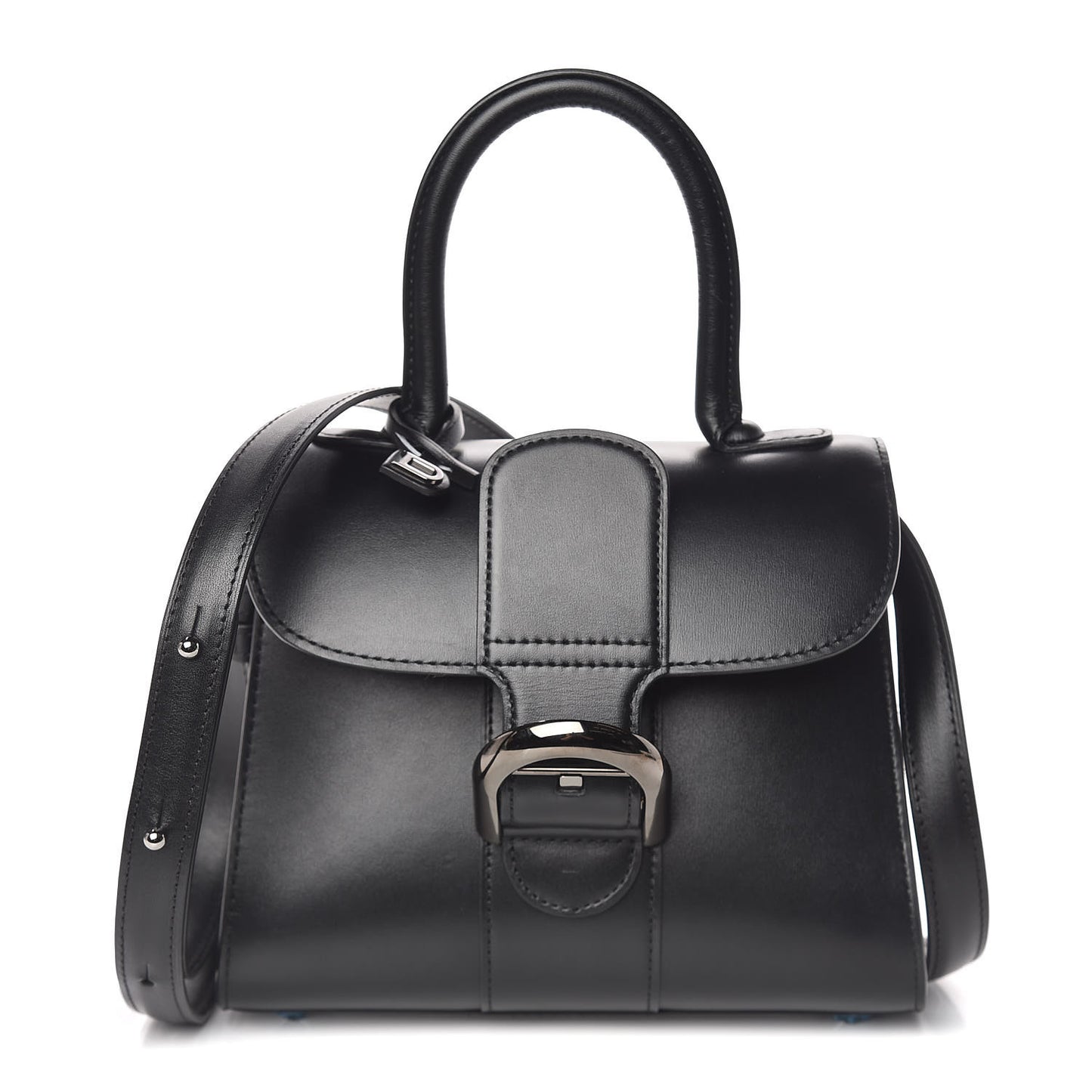 Box Calfskin Mini Brillant Satchel Black