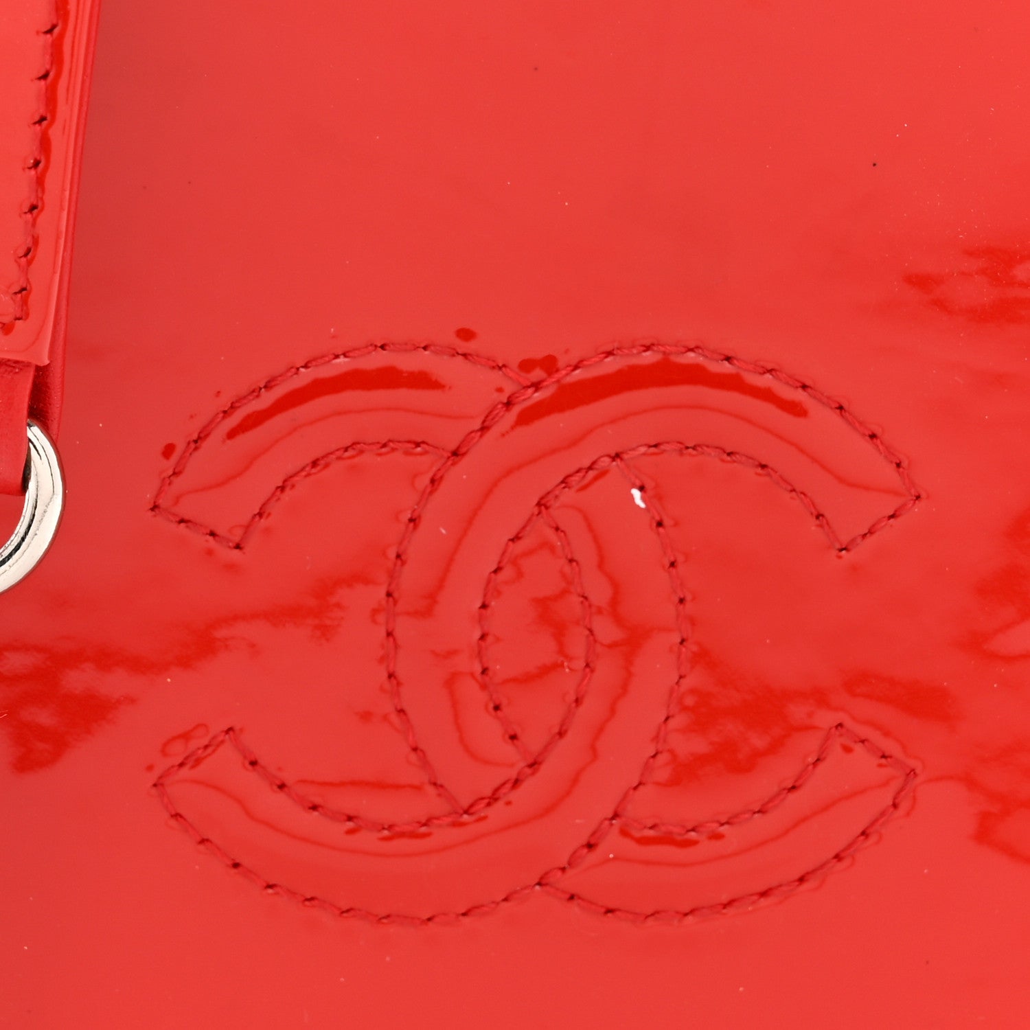 Chanel Patent Crossbody CC Phone Holder Red 8 of 12