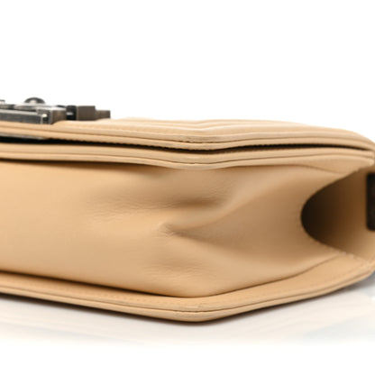 Chanel Calfskin Quilted Small Boy Flap Beige 8 of 18