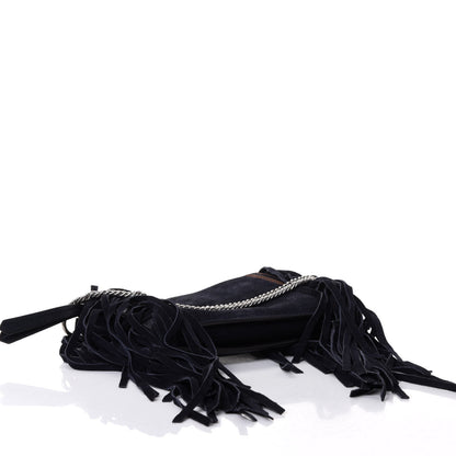 Givenchy Calfskin Suede Fringe Cross 3 Crossbody Bag Dark Blue 3 of 4