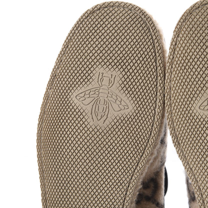 Gucci Covered Wool GG Monogram Mens Fria Horsebit Loafers 6 Beige Ebony Black Butterscotch 9 of 11