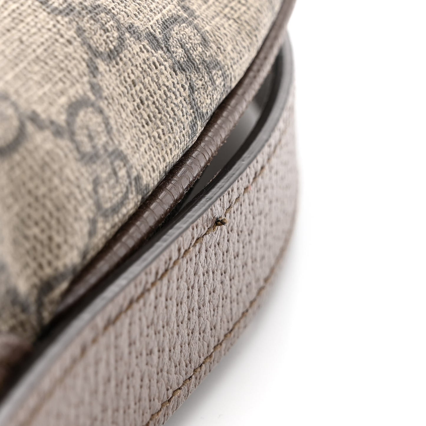 GG Supreme Monogram Web Small Ophidia Half Moon Hobo Brown