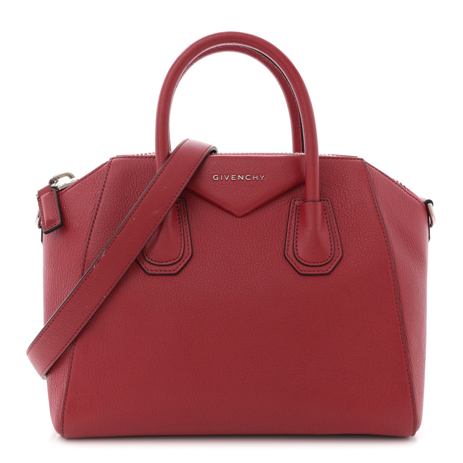 Givenchy Sugar Goatskin Small Antigona Vermillon 1 of 14