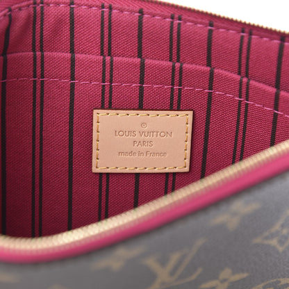 Louis Vuitton Monogram Neverfull MM GM Pochette Pivoine 6 of 7
