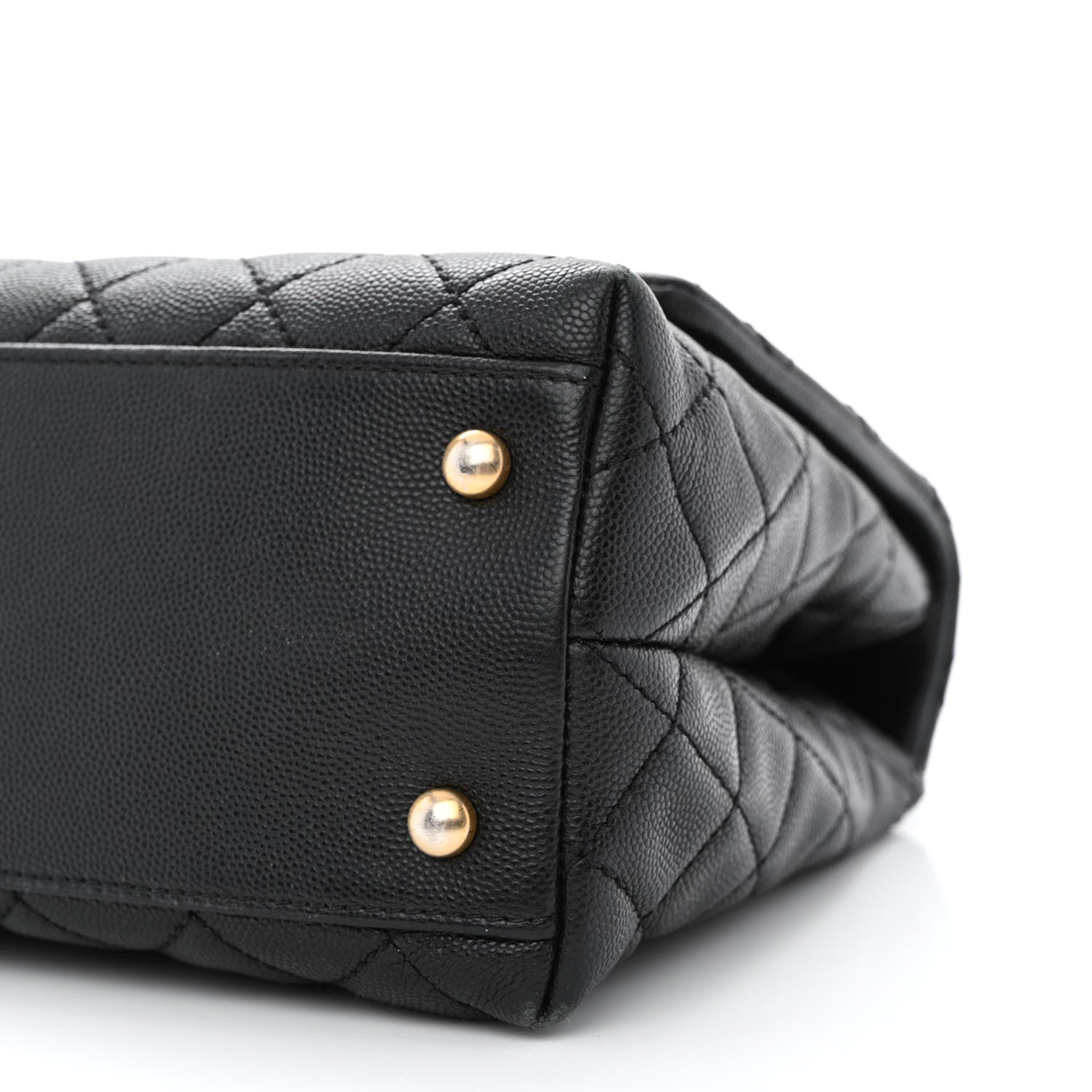 Chanel Caviar Lizard Embossed Quilted Small Coco Handle Flap Black 11 of 11
