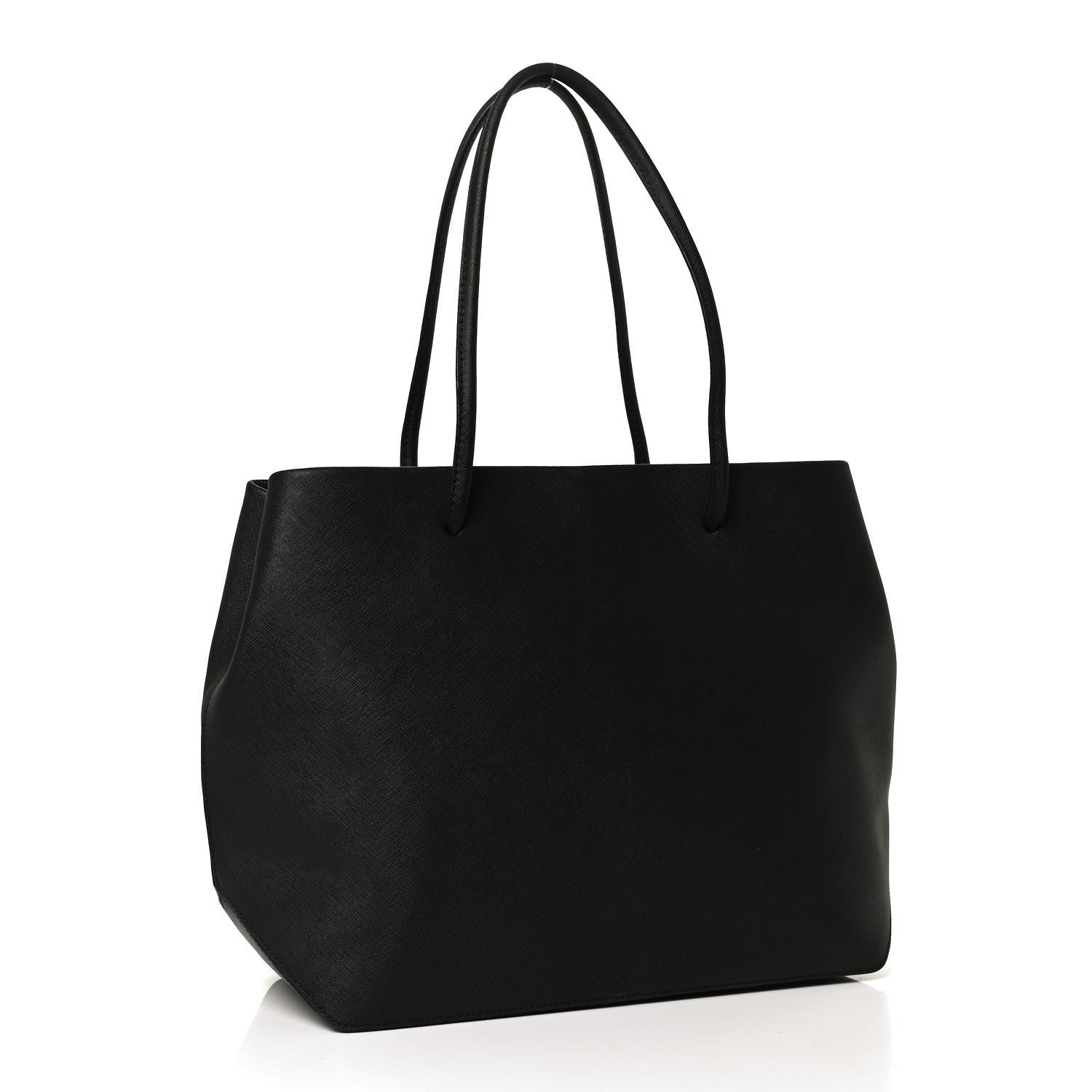 Marc Jacobs Calfskin Embossed Logo East West Shopper Tote Black 3 of 13