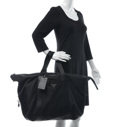 Prada Tessuto Nylon Weekender Black 2 of 9