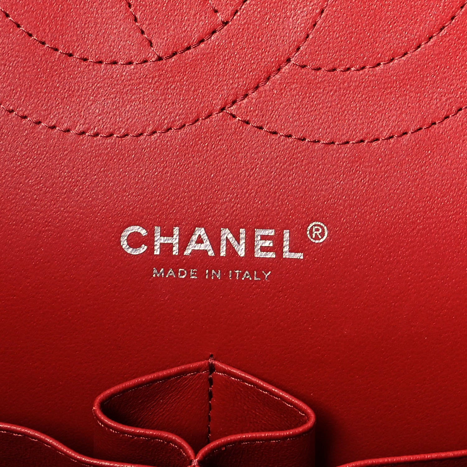 Chanel Caviar Quilted Jumbo Double Flap Red 7 of 9