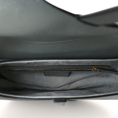Christian Dior Grained Calfskin Saddle Bag Grey Stone 5 of 9