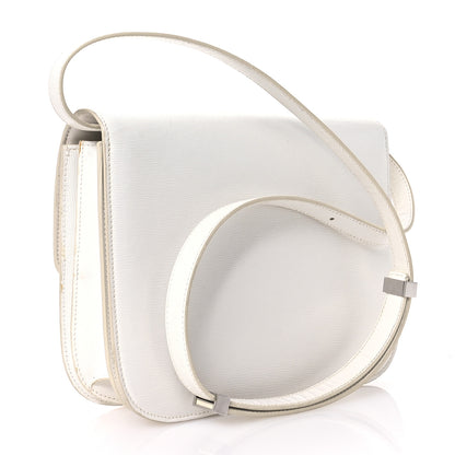 Celine Liege Calfskin Medium Classic Box Flap Bag White 3 of 12