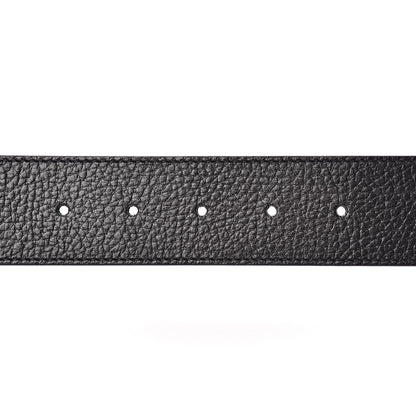 Gucci Dollar Calfskin 1973 Reversible Belt 85 34 Black Mineral Blue 5 of 6