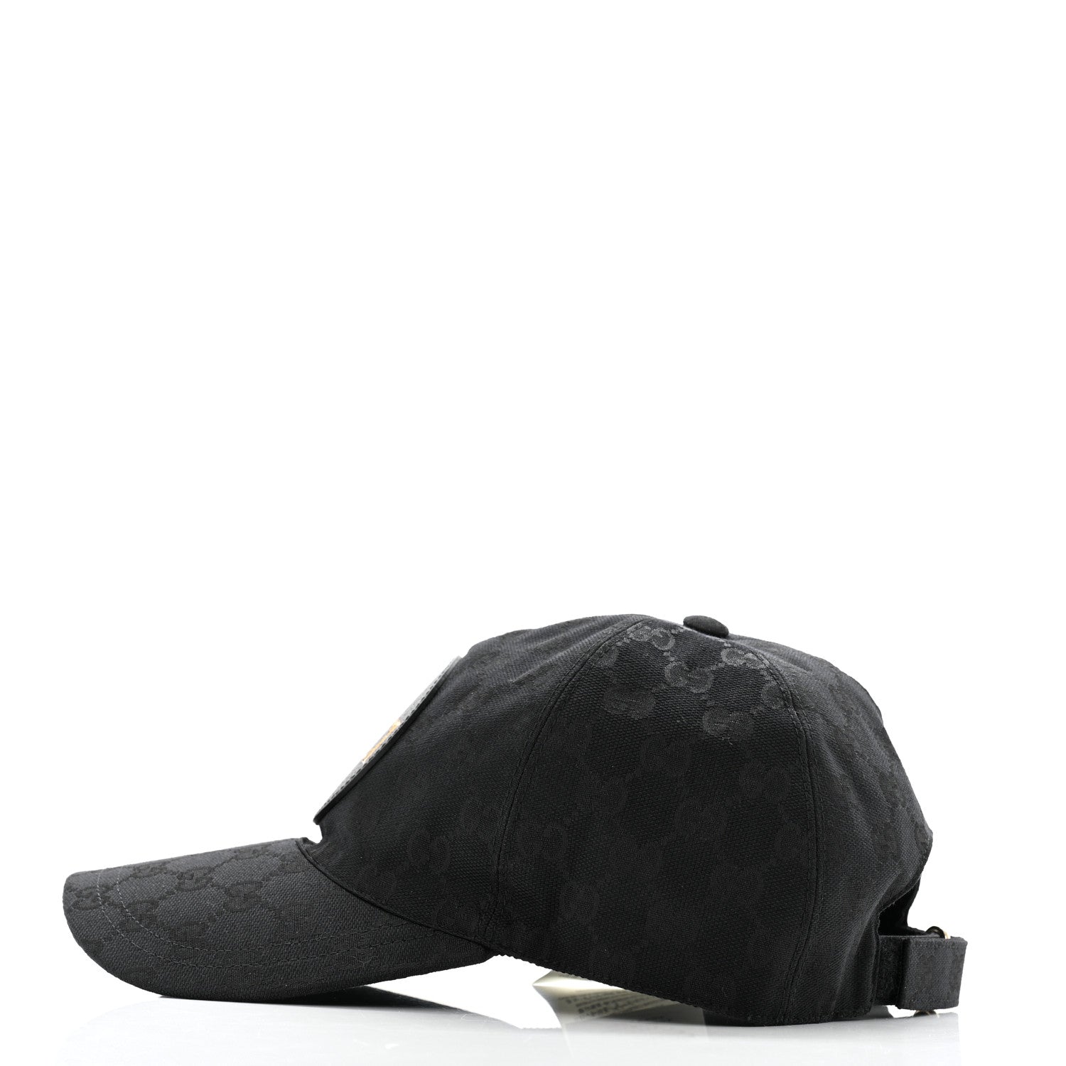 Gucci Monogram Textured Dollar Calfskin Zeno Baseball Hat M Black 4 of 11