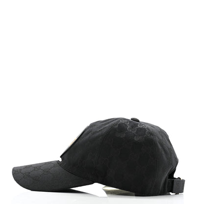 Gucci Monogram Textured Dollar Calfskin Zeno Baseball Hat M Black 4 of 11