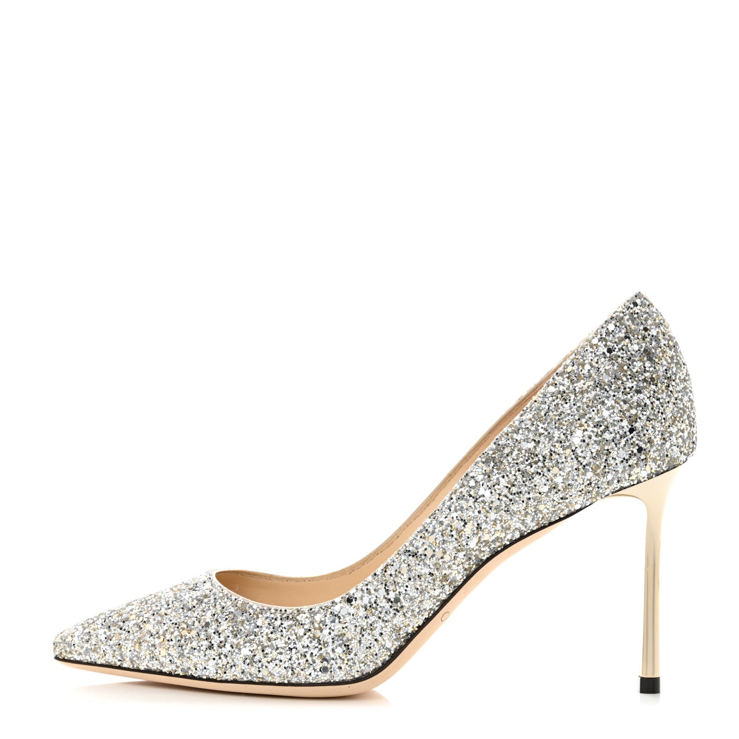 Glitter Pointy Toe Romy 85 Pumps 38 Champagne