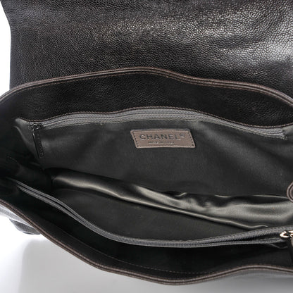 Chanel Glazed Caviar Pocket In The City Tote Brown 5 of 7