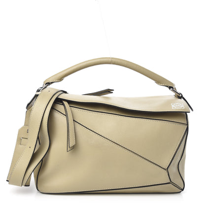Loewe Calfskin Medium Puzzle Bag Beige 1 of 11