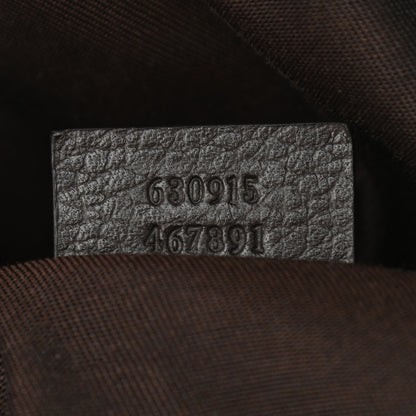 Gucci Monogram Dollar Calfskin Waist Pouch Beige Ebony Testa di Moro Marrone Scuro 7 of 9