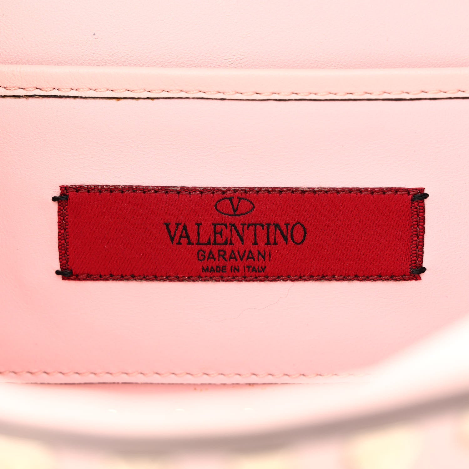 Valentino Garavani Calfskin Rockstud Crossbody Clutch Water Rose 6 of 10