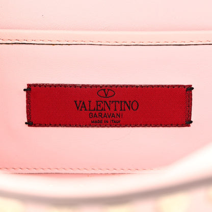 Valentino Garavani Calfskin Rockstud Crossbody Clutch Water Rose 6 of 10