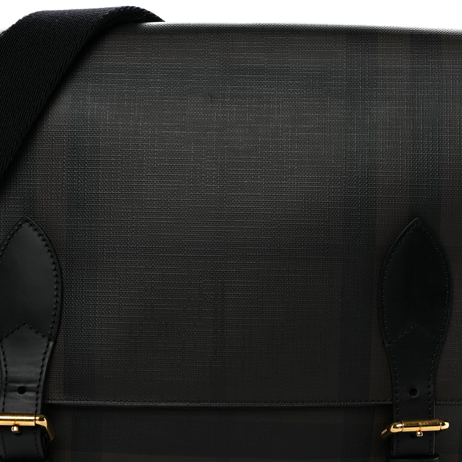 Burberry Smoked Check Medium Hendley Messenger Bag Black 8 of 10