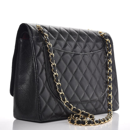 Chanel Caviar Quilted Maxi Double Flap Black 4 of 8