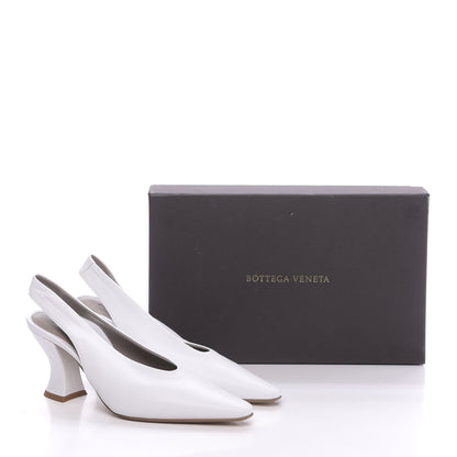 Bottega Veneta Nappa Almond Slingback Pumps 37 Ivory 11 of 11
