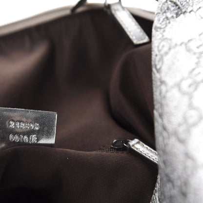 Gucci Metallic Guccissima Hobo Silver 9 of 12