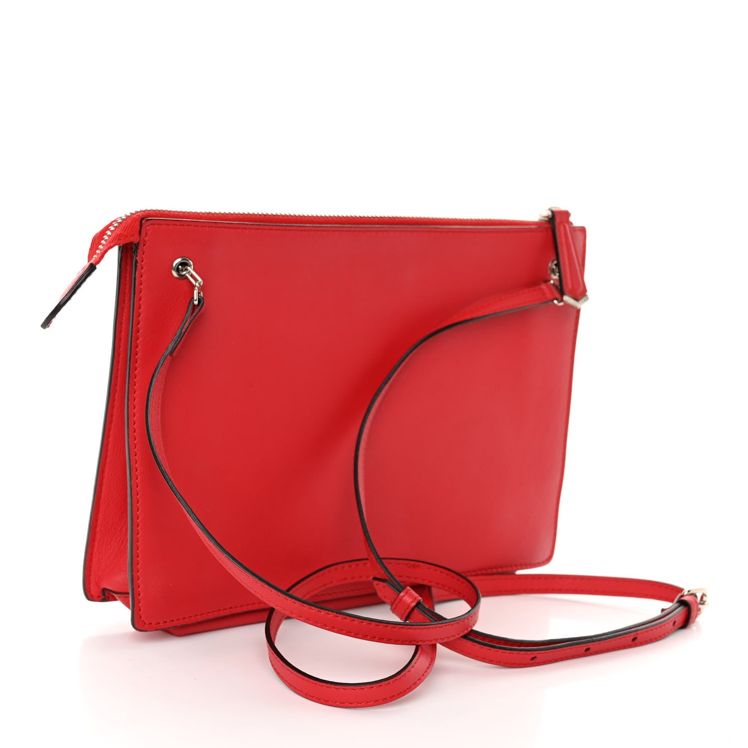 Fendi Vitello Dolce Fox Elaphe Ayers Hypnoteyes Min 2Jours Pouch Papavero Turchese Multicolor 3 of 10