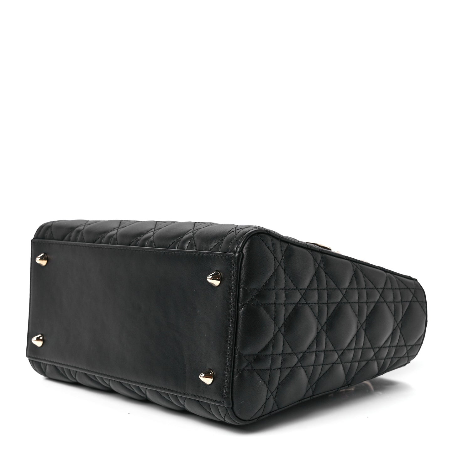 Lambskin Cannage Medium Lady Dior Black