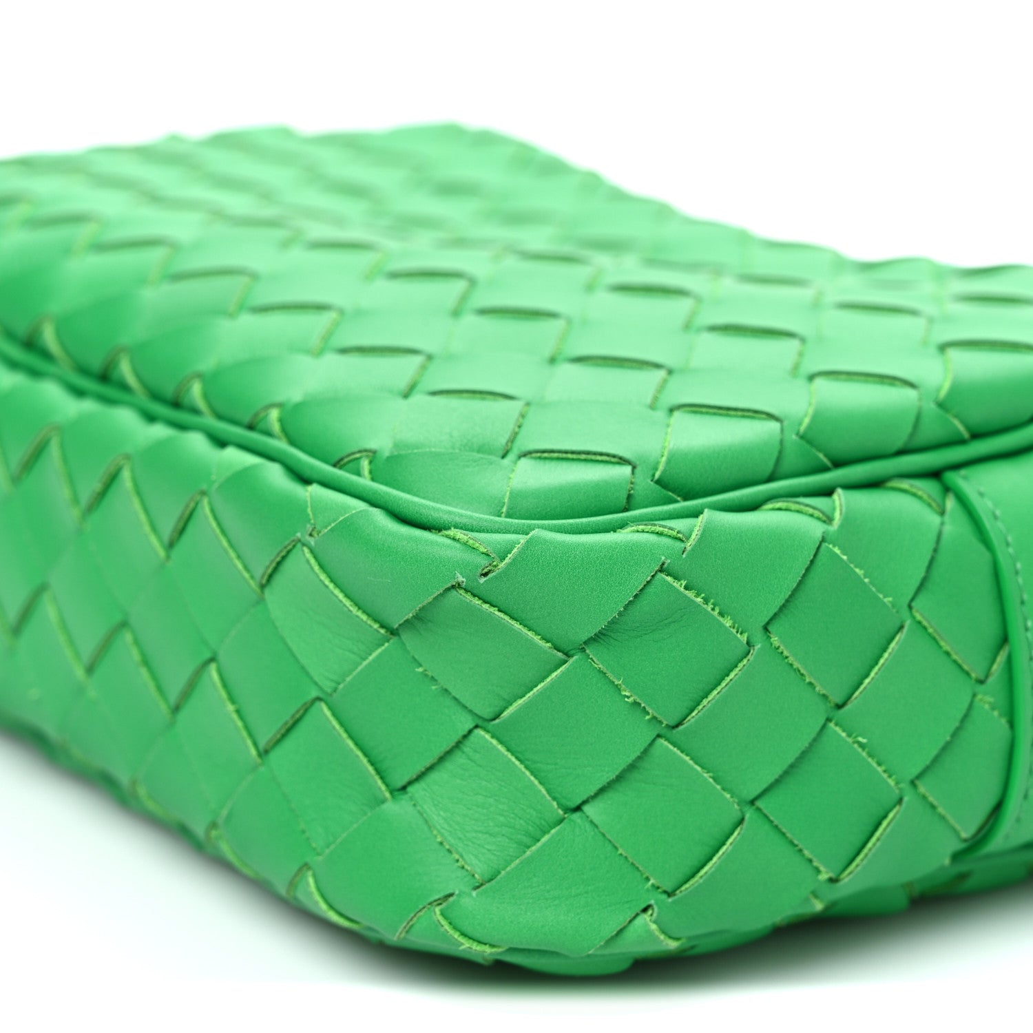 Bottega Veneta Calfskin Intrecciato Small Camera Bag Parakeet