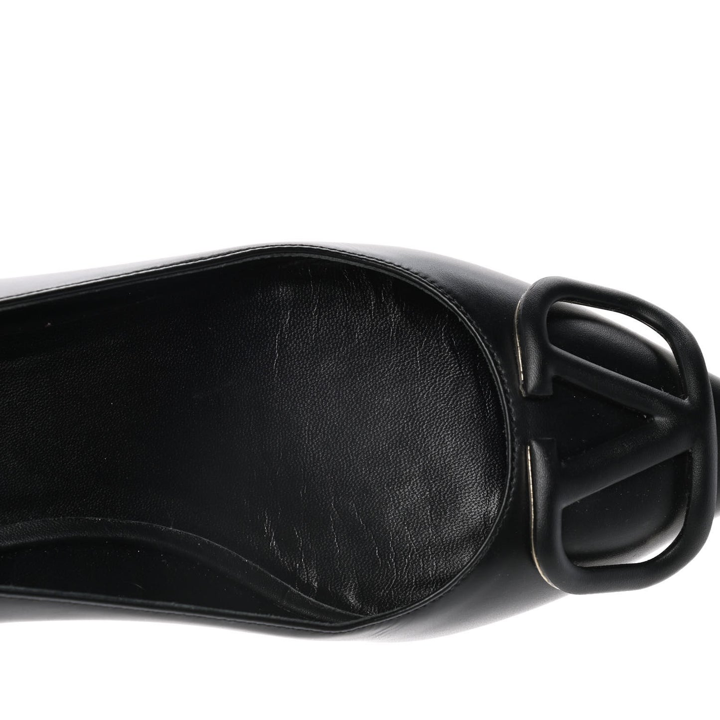 Nappa Vlogo Flats 36.5 Black
