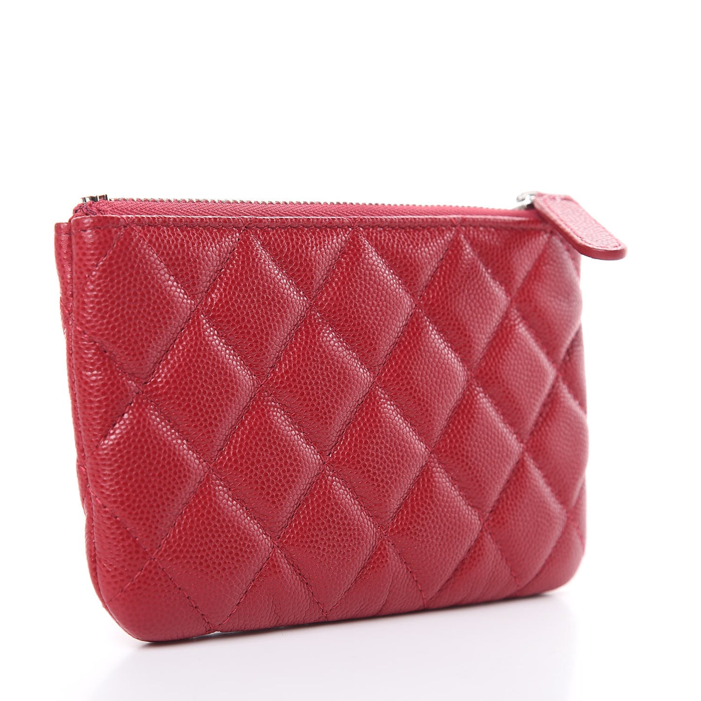Caviar Quilted Small Cosmetic Case Pink